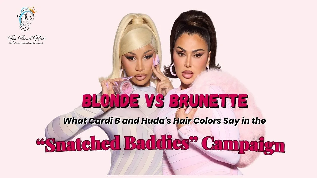 Blonde vs. Brunette:  What Cardi B and Huda’s Hair Colors Say in the  “Snatched Baddies” Campaign