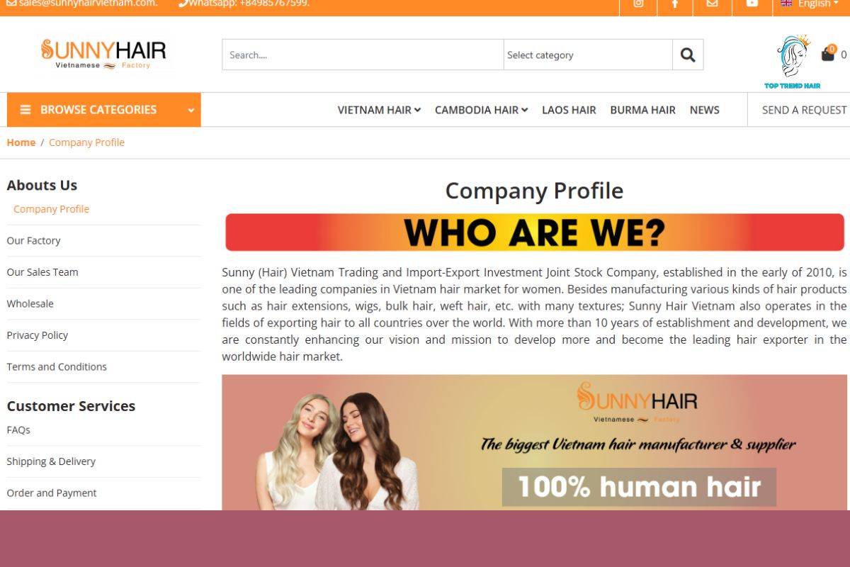 sunny hair wholesale