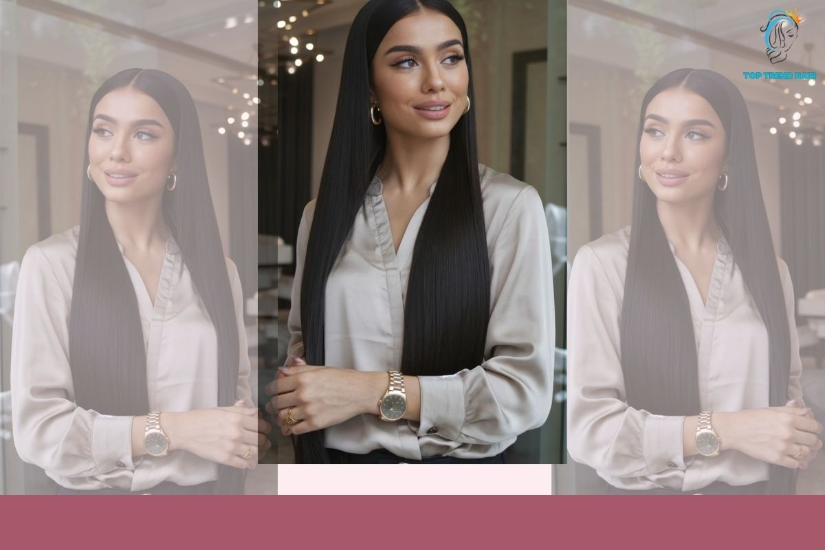 24 inch hair sleek and straight