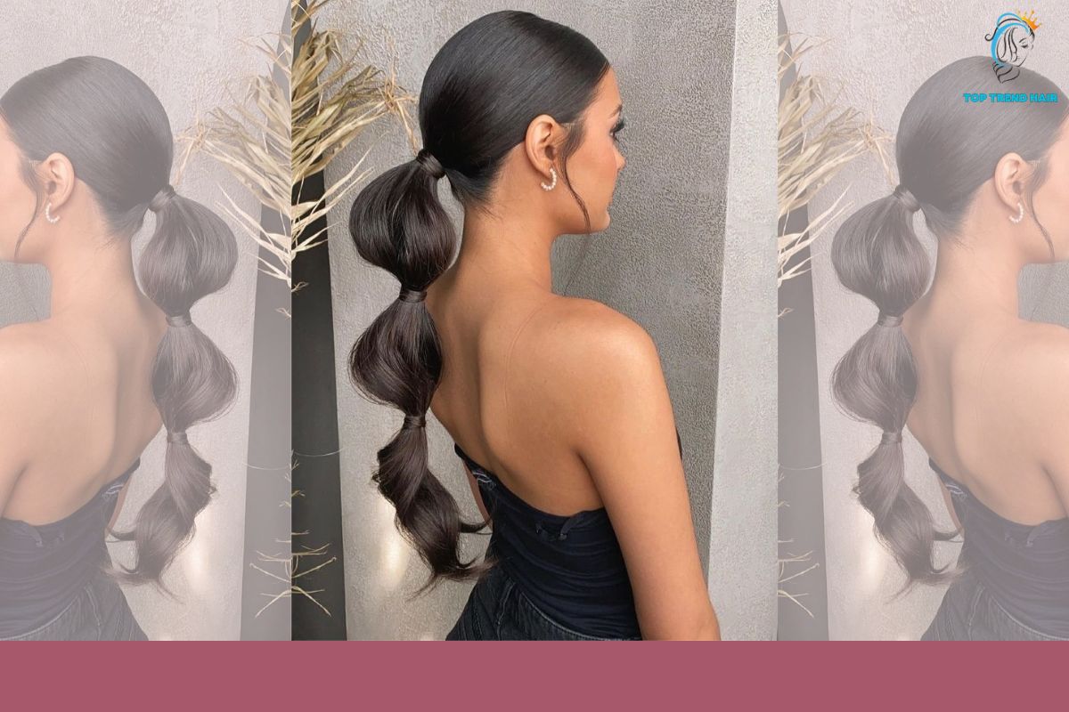 24 inch the low slung bubble ponytail