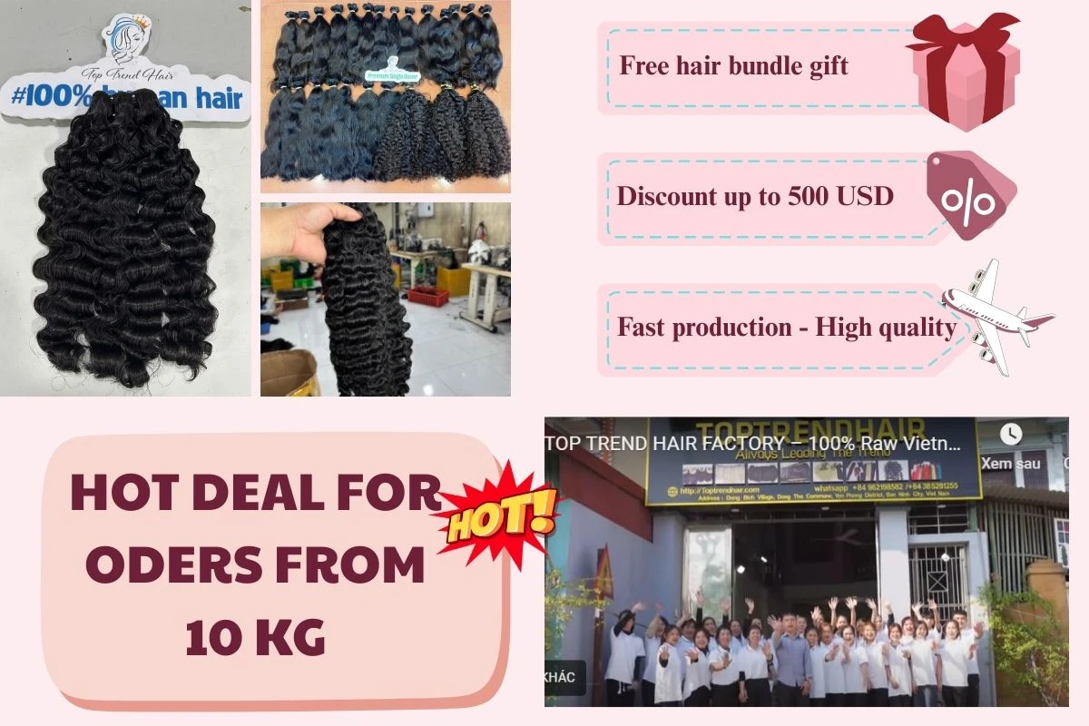 raw burmese curly hair vendors